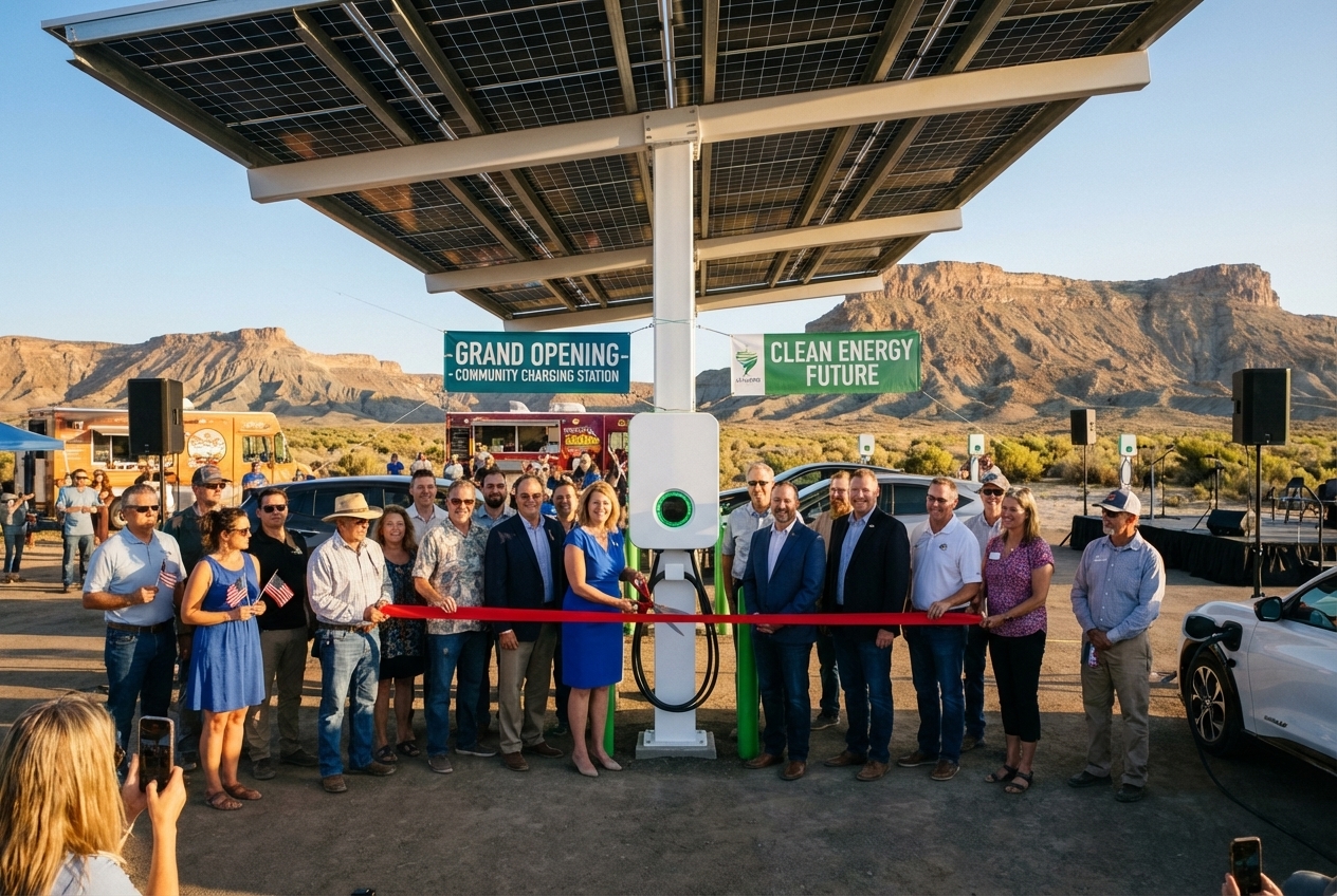 EVMojave portal launch announcement with Fort Mojave Indian Tribe branding